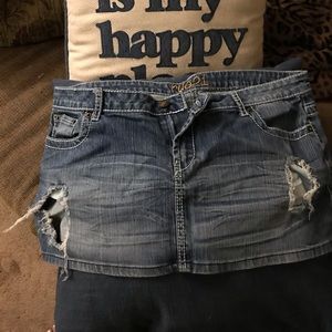 Rue 21 Juniors Jean Miniskirt